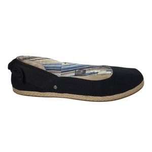 UGG Perrie Ballet Flats Womens 9.5 Slip-on Comfort Shoes Black